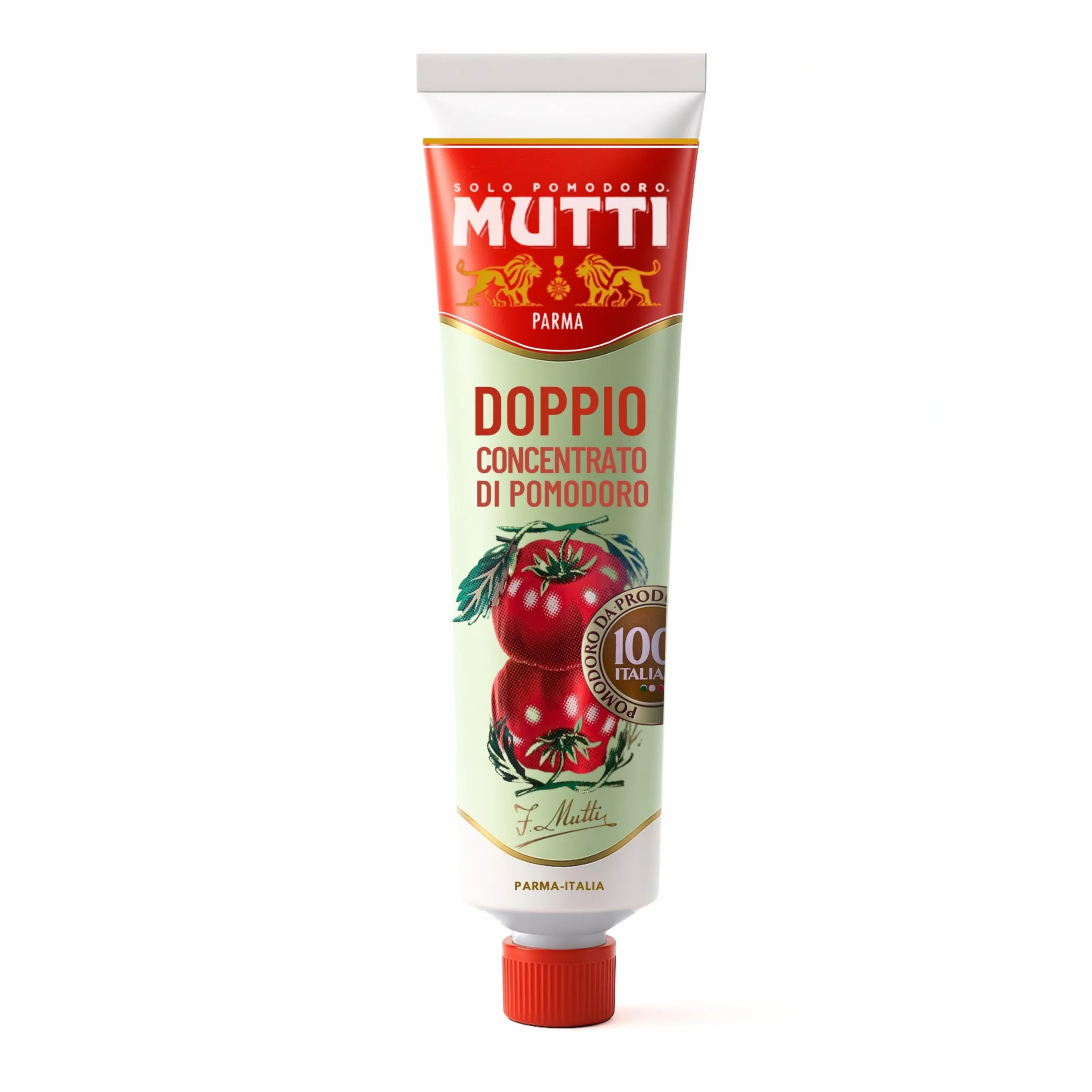 Mutti 130g - Doble Concentrado de Tomate - Importado de Italia (Pack de 4)