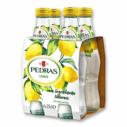 Agua Mineral con Gas sabor Limón pack 4x25cl
