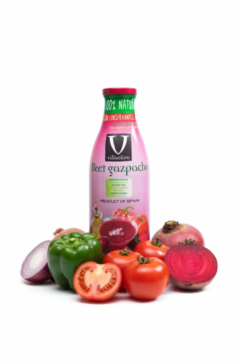 Villaolivo Pack Gazpachos y Salmorejos 1L (6 Botellas) Bio y Tradicional 100% Natural Sin Conservantes