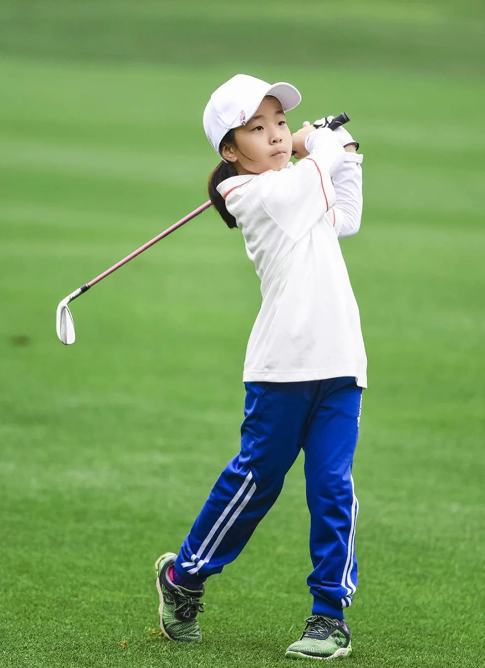 Cuña de arena de golf 56° para jóvenes zurdos y diestros, eje de carbono niños 3-12 años