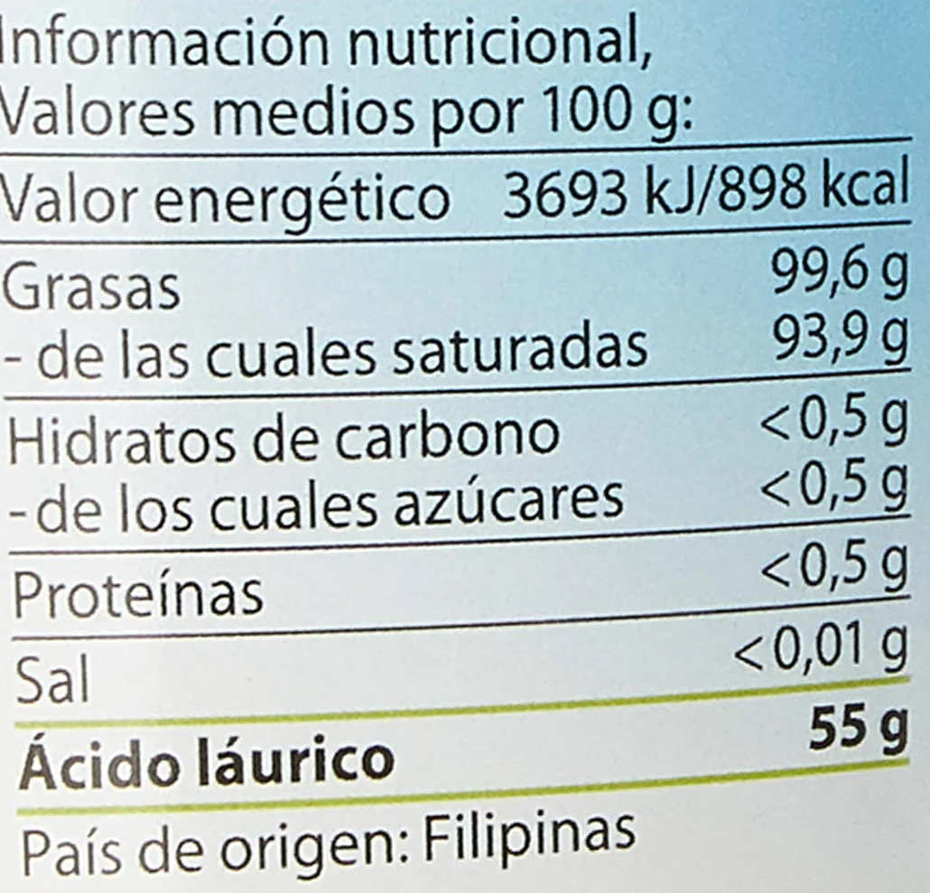 Dr. Goerg Aceite de coco PREMIUM Bio - 400 ml.
