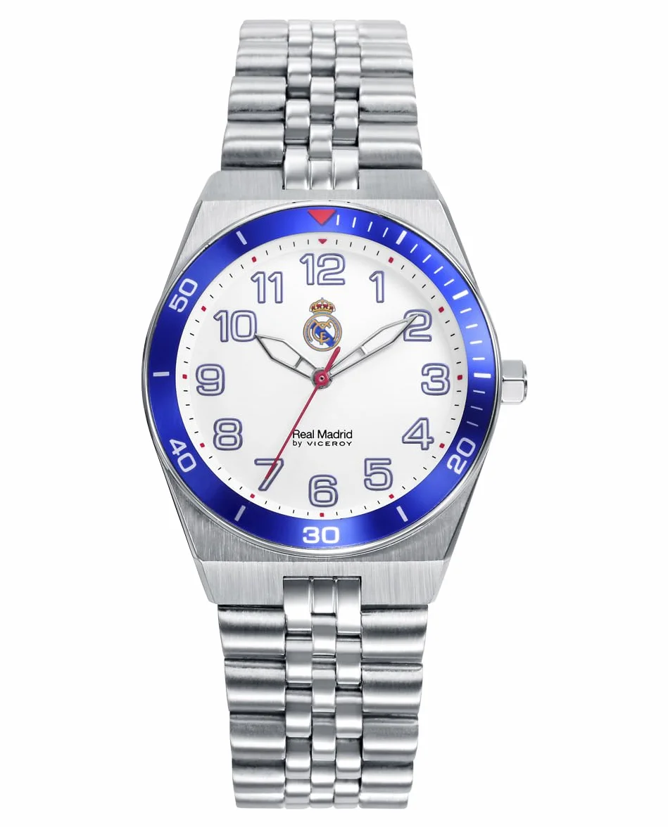 Viceroy Reloj Oficial Real Madrid Mujer 37 mm Esfera Blanca Resistente al Agua 10 ATM Movimiento Cuarzo