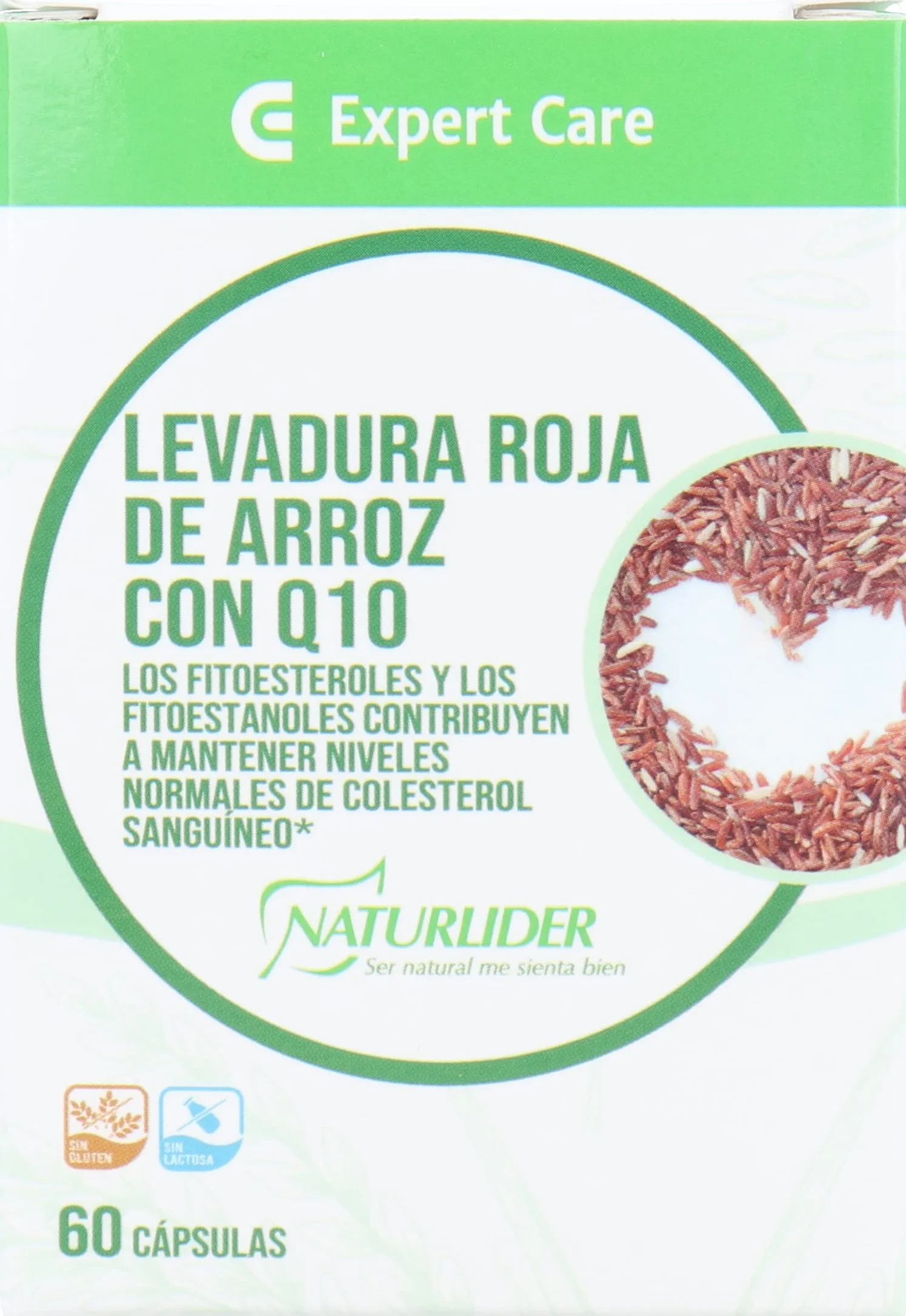 Naturlider - Levadura Roja de Arroz con Q10-60 Cápsulas