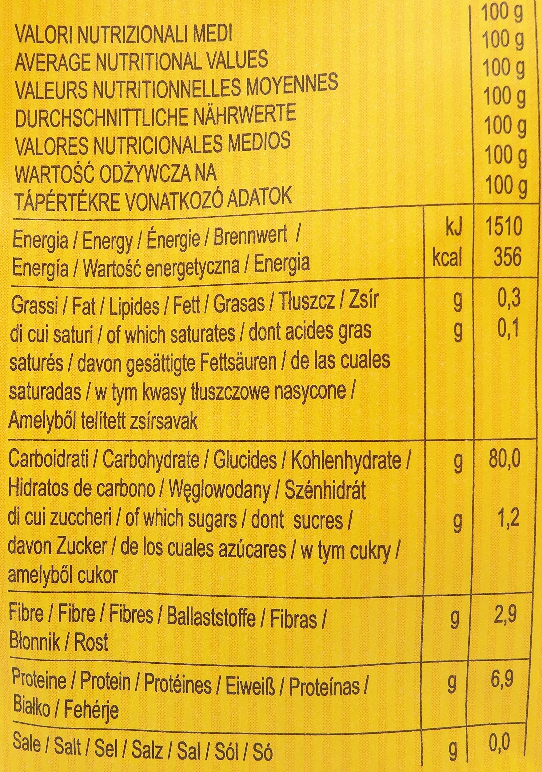 DialSì Pasta Sin Gluten Penne Maíz y Arroz 400g