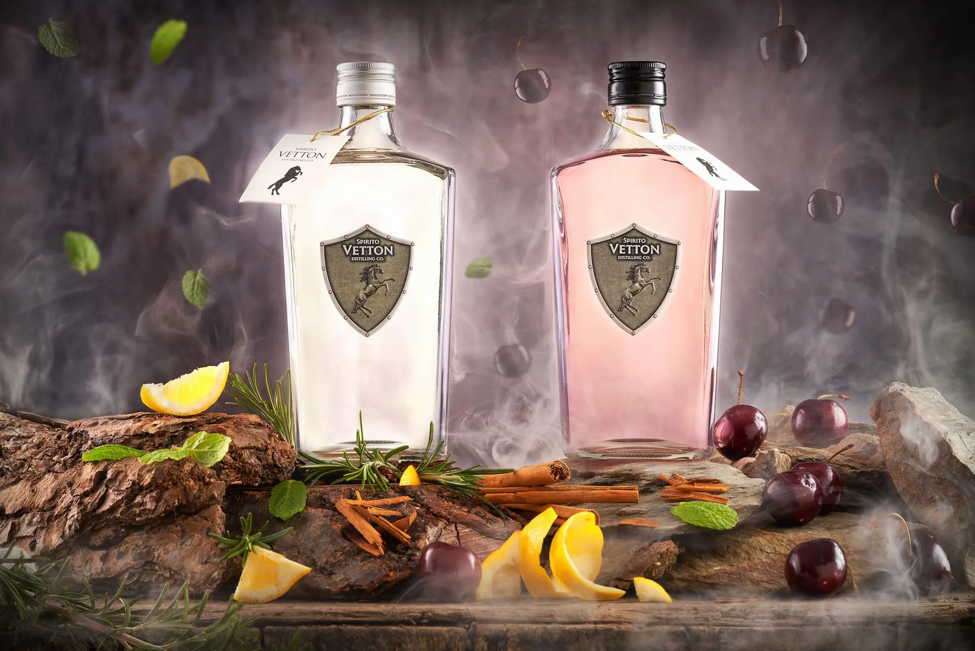 Spirito Vetton- Ginebra Premium Artesanal Extra Dry de cinco destilaciones – Botella de 70 cl - Mejor Ginebra Española por Segundo Año Consecutivo