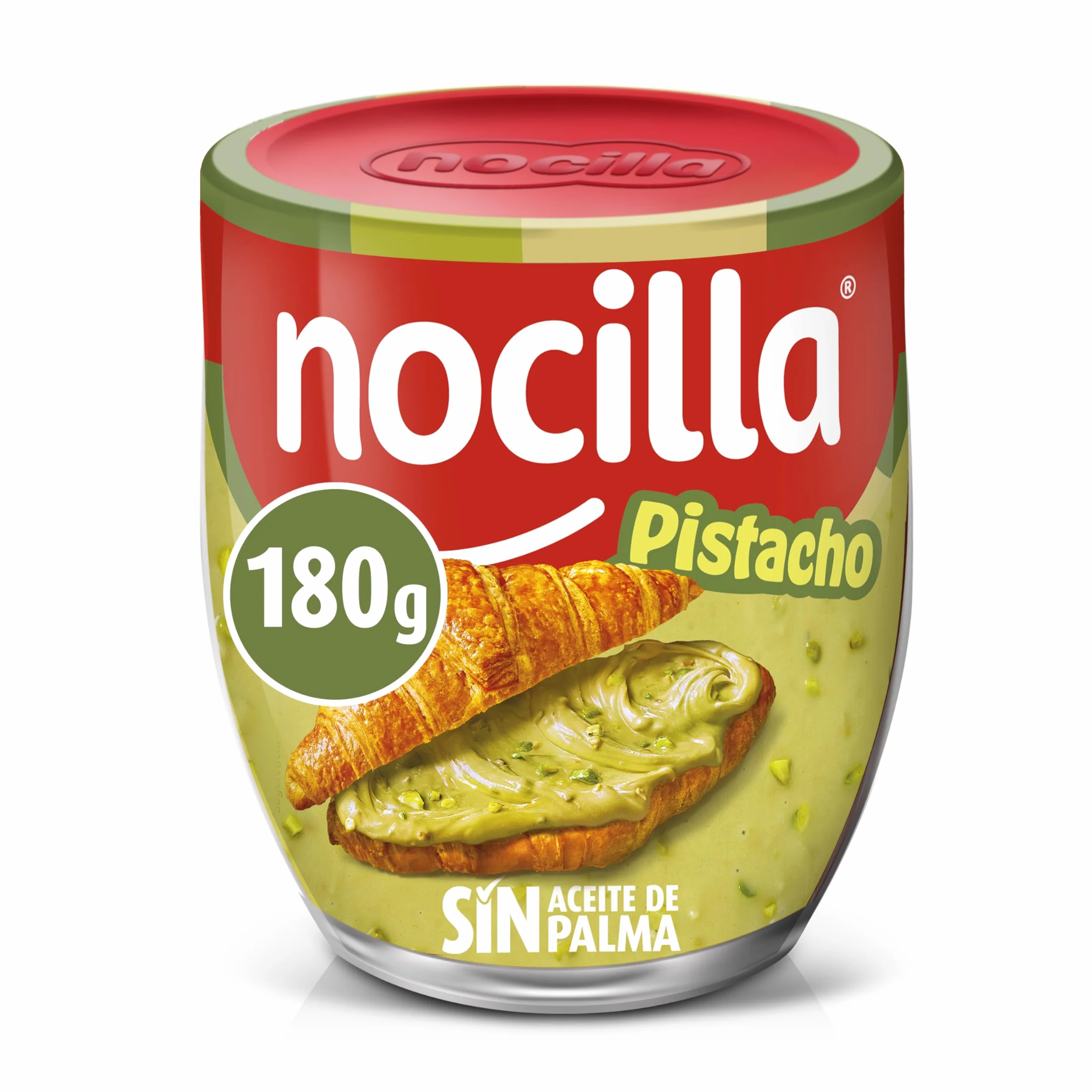 Nocilla Pistacho Crema de Cacao Sin Aceite de Palma, 180g, Sin Gluten