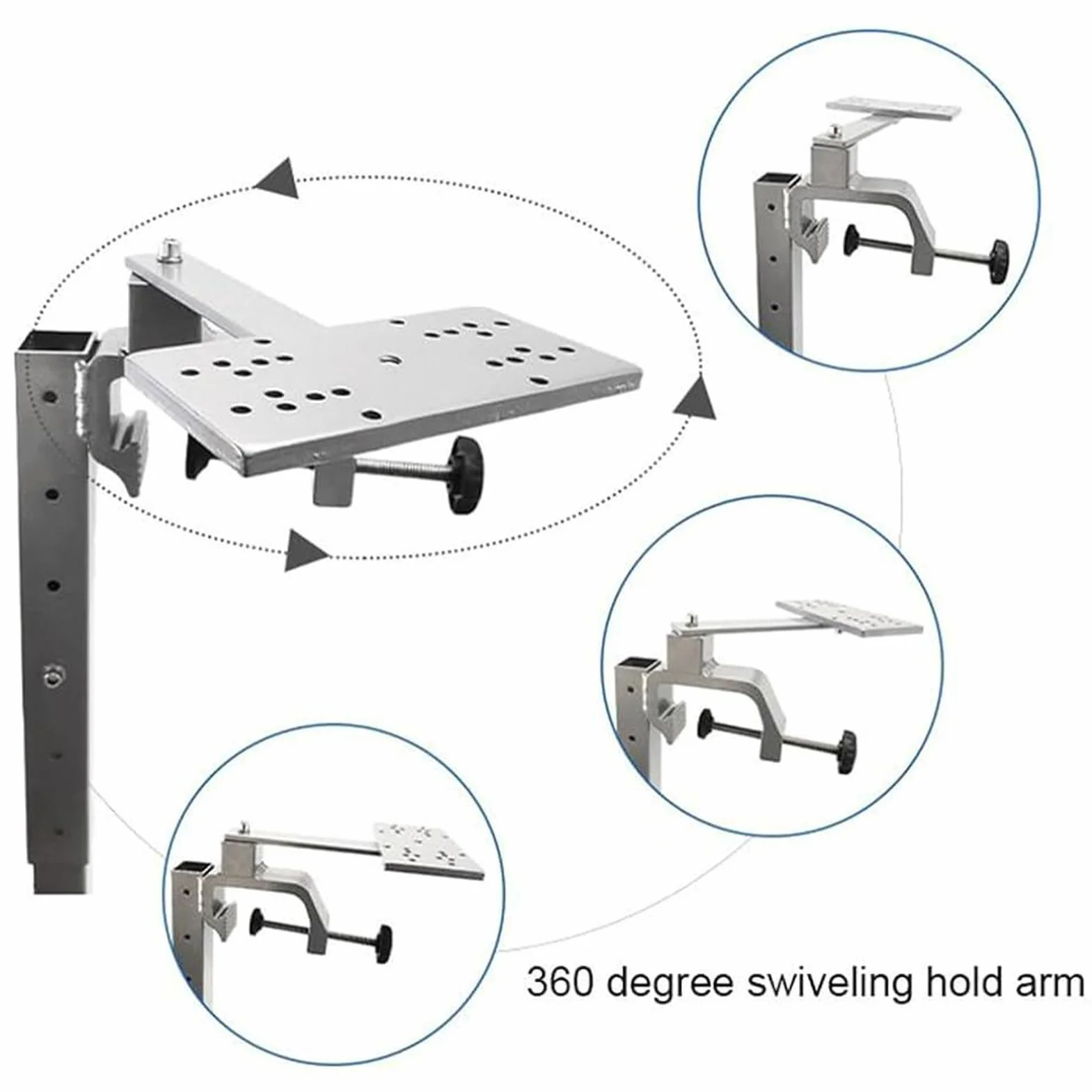Soporte para sondador giratorio 360° telescópica equipo al aire libre para pesca