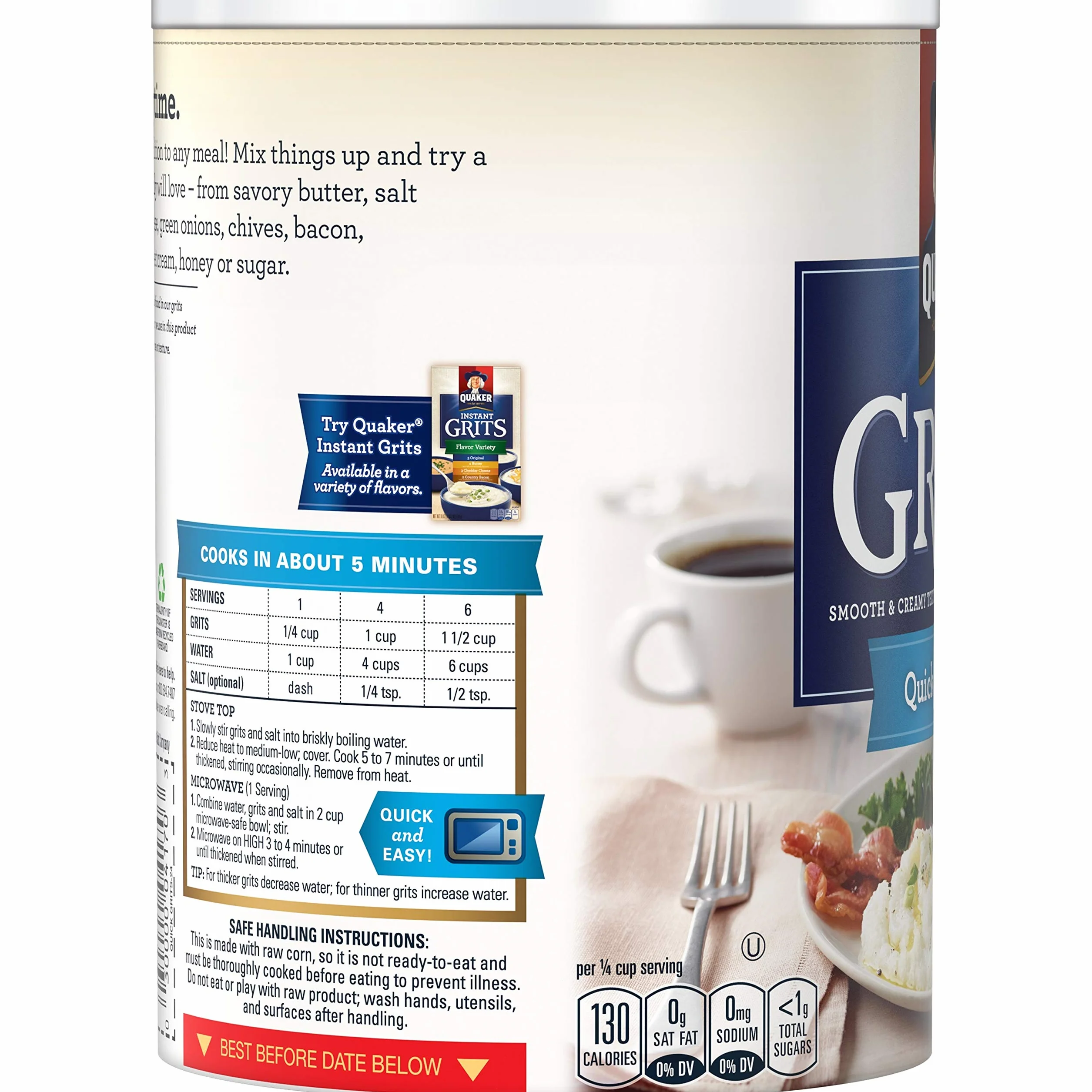 Quaker grano de 5 minutos, 24 oz (2 unidades)