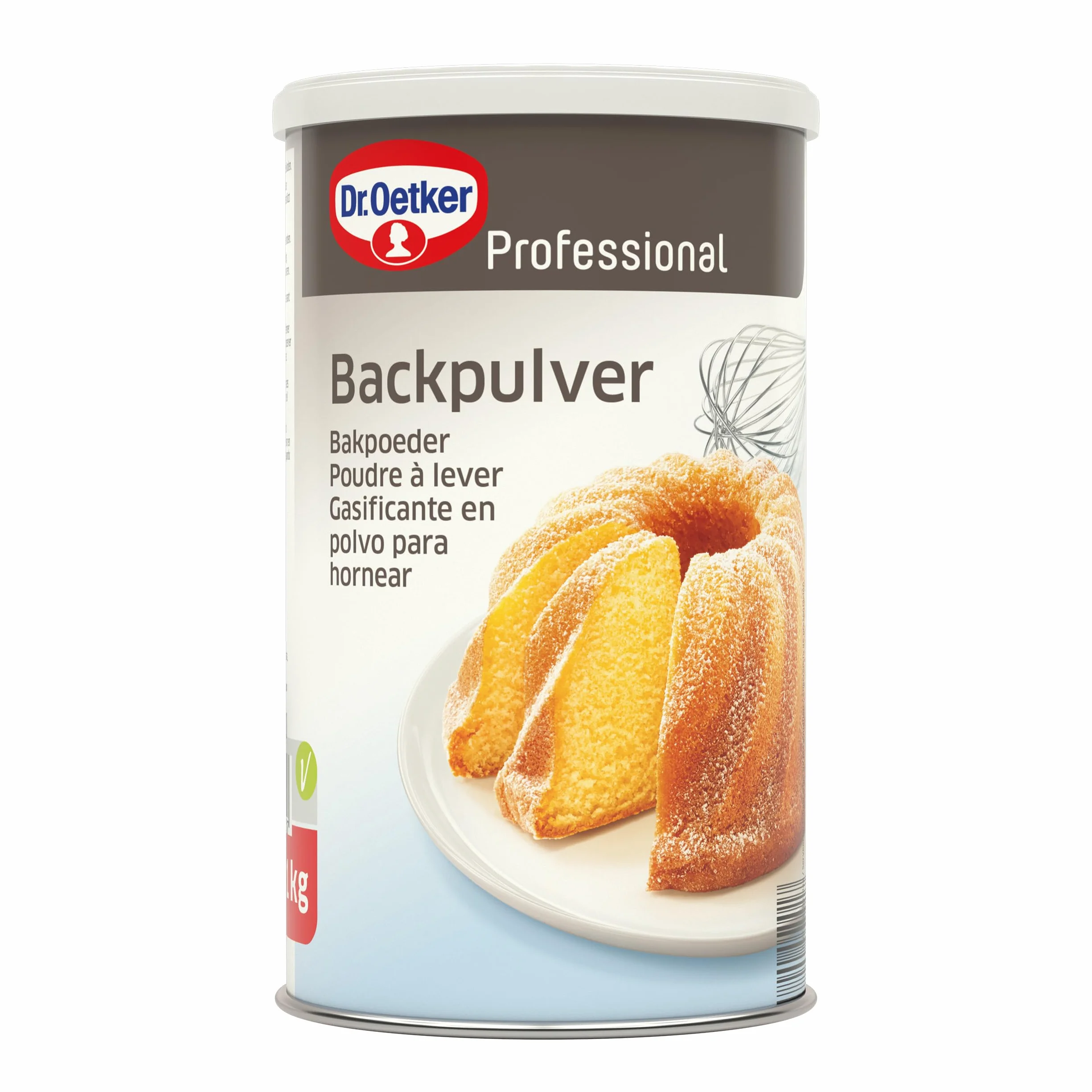 DR. OETKER - Gasificante para Hornear 1 kg, Polvo para Hornear, Aporta Ligereza, para Repostería y Pastelería, Resultados Esponjosos y Deliciosos, Alto Rendimiento y Fácil de Usar
