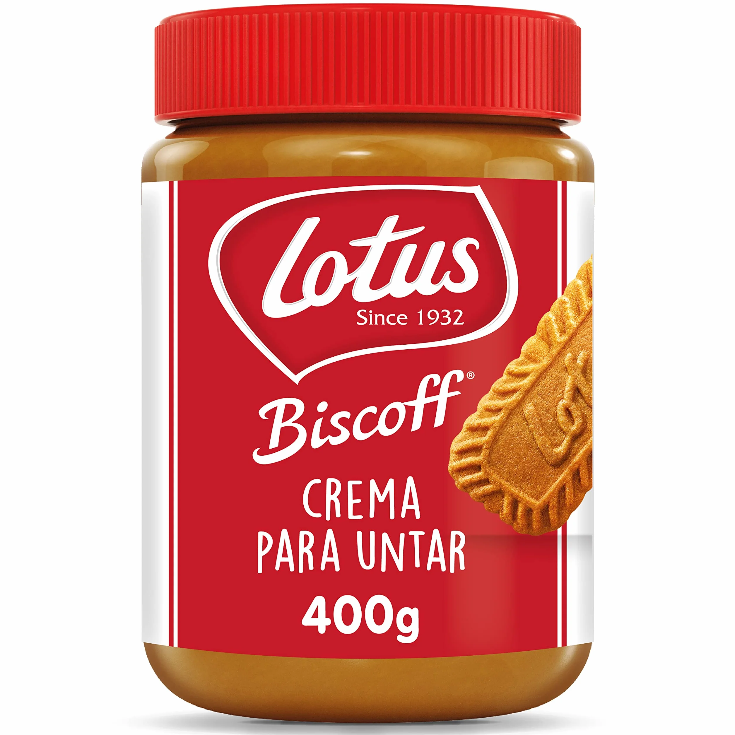 Lotus Biscoff | Crema para Untar | Original | Sabor Original Caramelizado | Vegano | Sin Aromas ni Colorantes Artificiales | Tarro PET | 400g