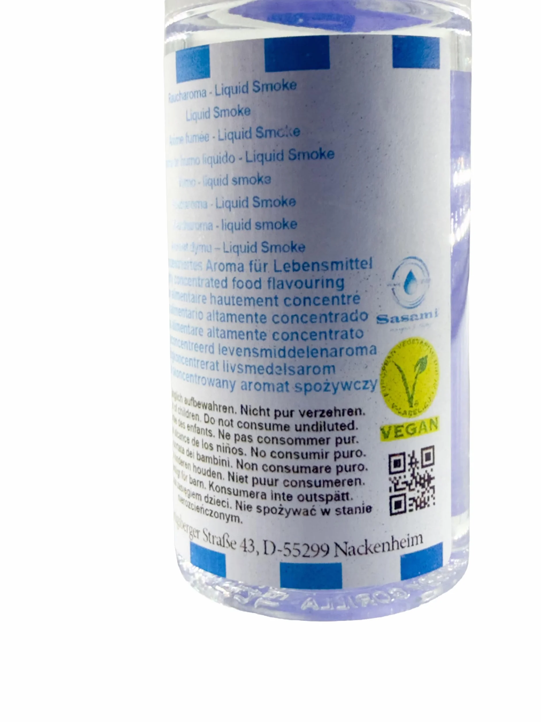 Aroma de humo líquido - Liquid Smoke aroma concentrado - Vegano - Sasami - 10ml