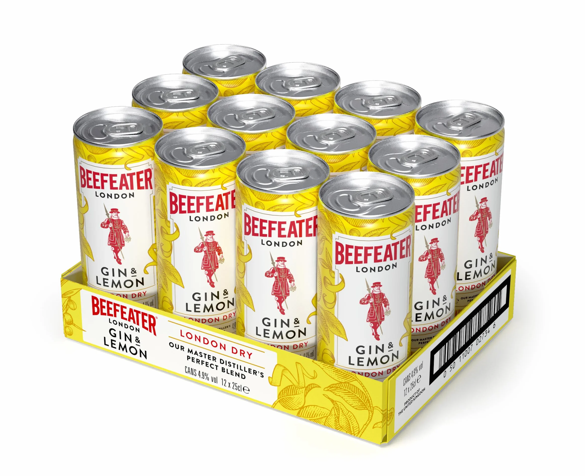 Beefeater Gin&Lemon REDI Cóctel 12 unidades con POLARBOX de Regalo - 250 ml