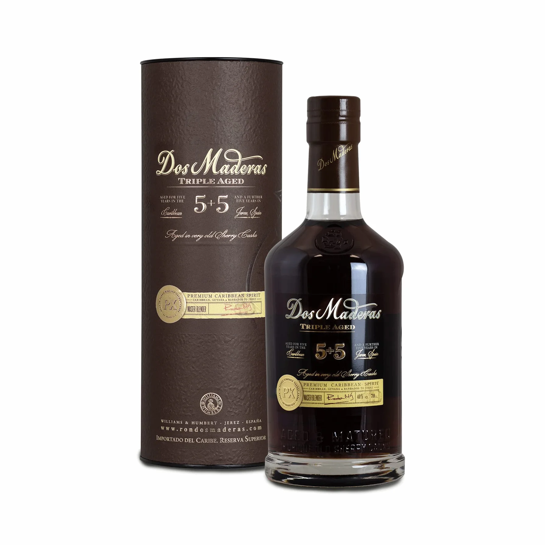 Dos Maderas PX 5+5 Years Old Triple Aged Spirit Drink 40% Vol. 0,7l Giftbox