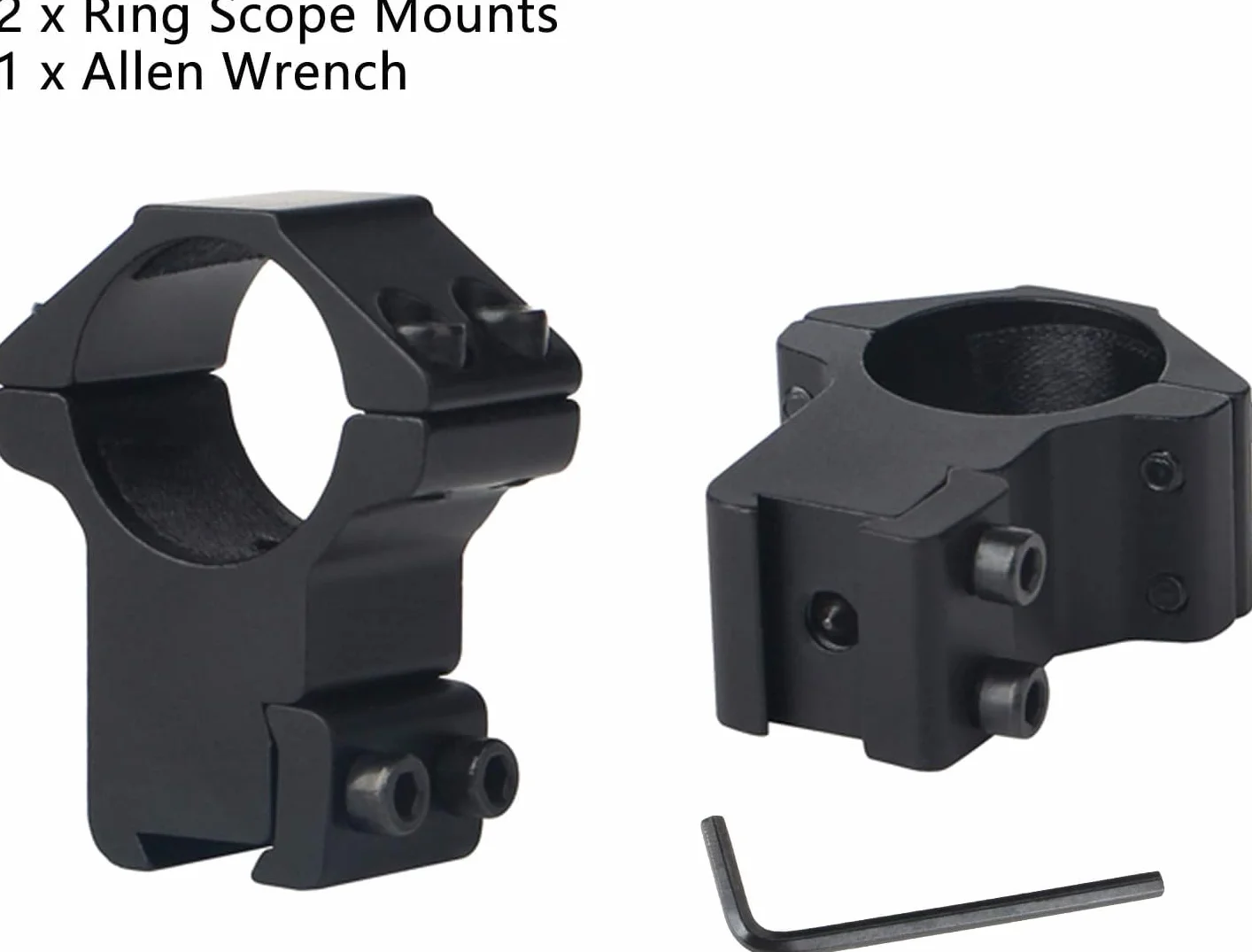 Perfil táctico de Anillo de 25.4 mm Adaptador de Anillos de Montaje con rieles de 11 mm para Caza Airsoft