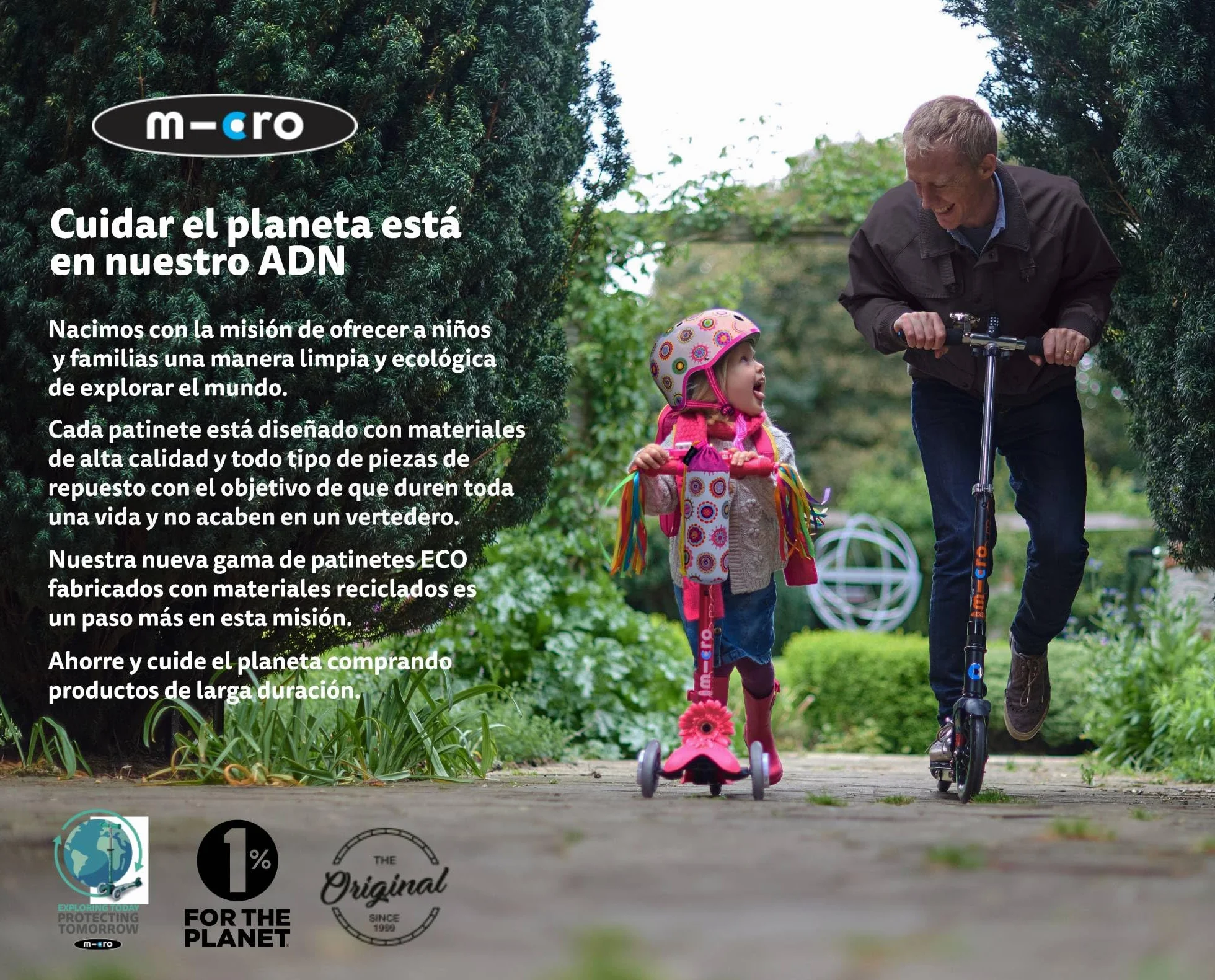 Micro® Abrazaderas para Manillar de patinetes Mini Maxi 2 Ruedas Repuesto Original