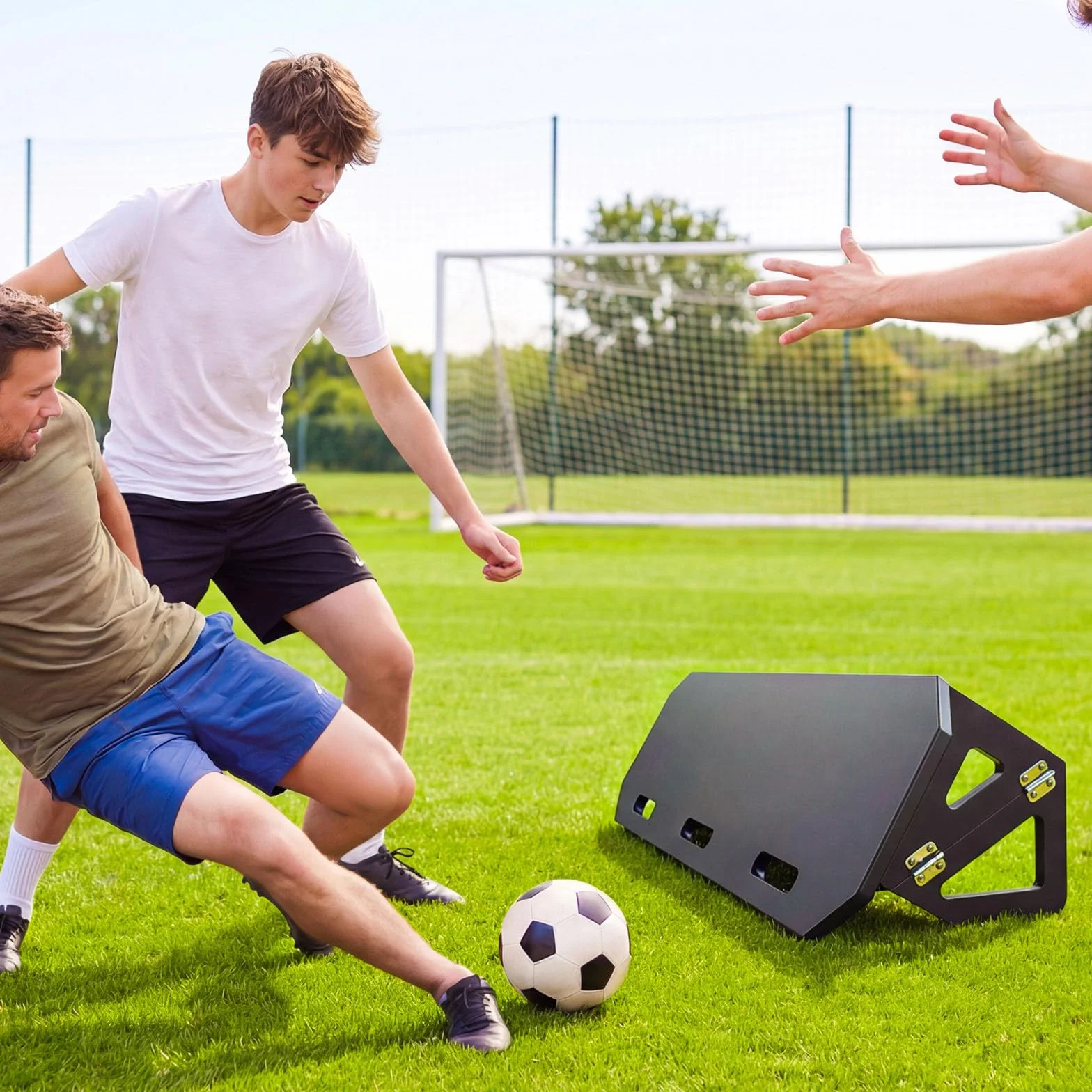 VEVOR Tabla de Rebote de Fútbol Ajustable Multiángulo Portátil Plegable Equipo Entrenamiento