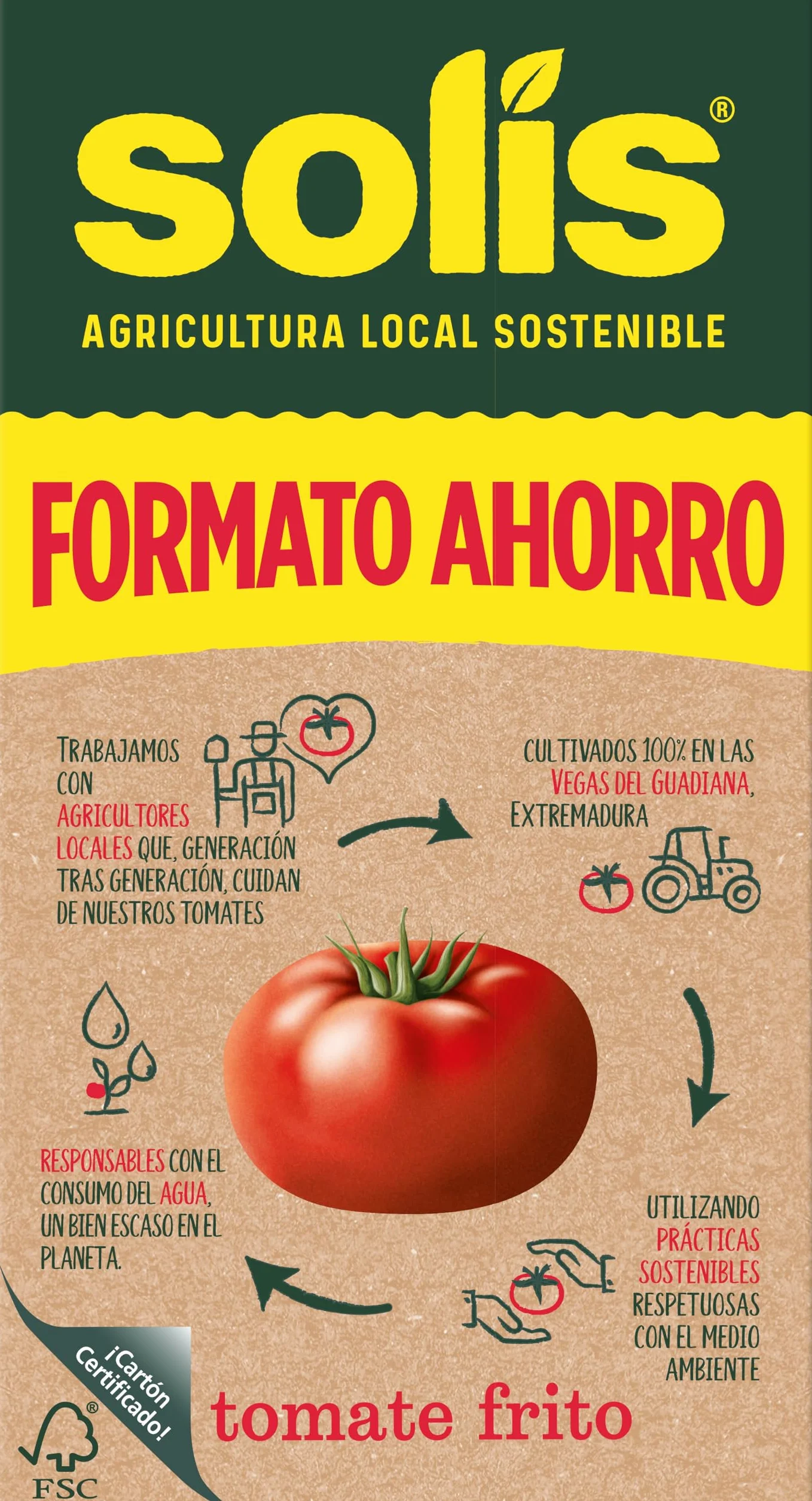Solis Salsa de tomate COMBI CASERO 12 x 500 g