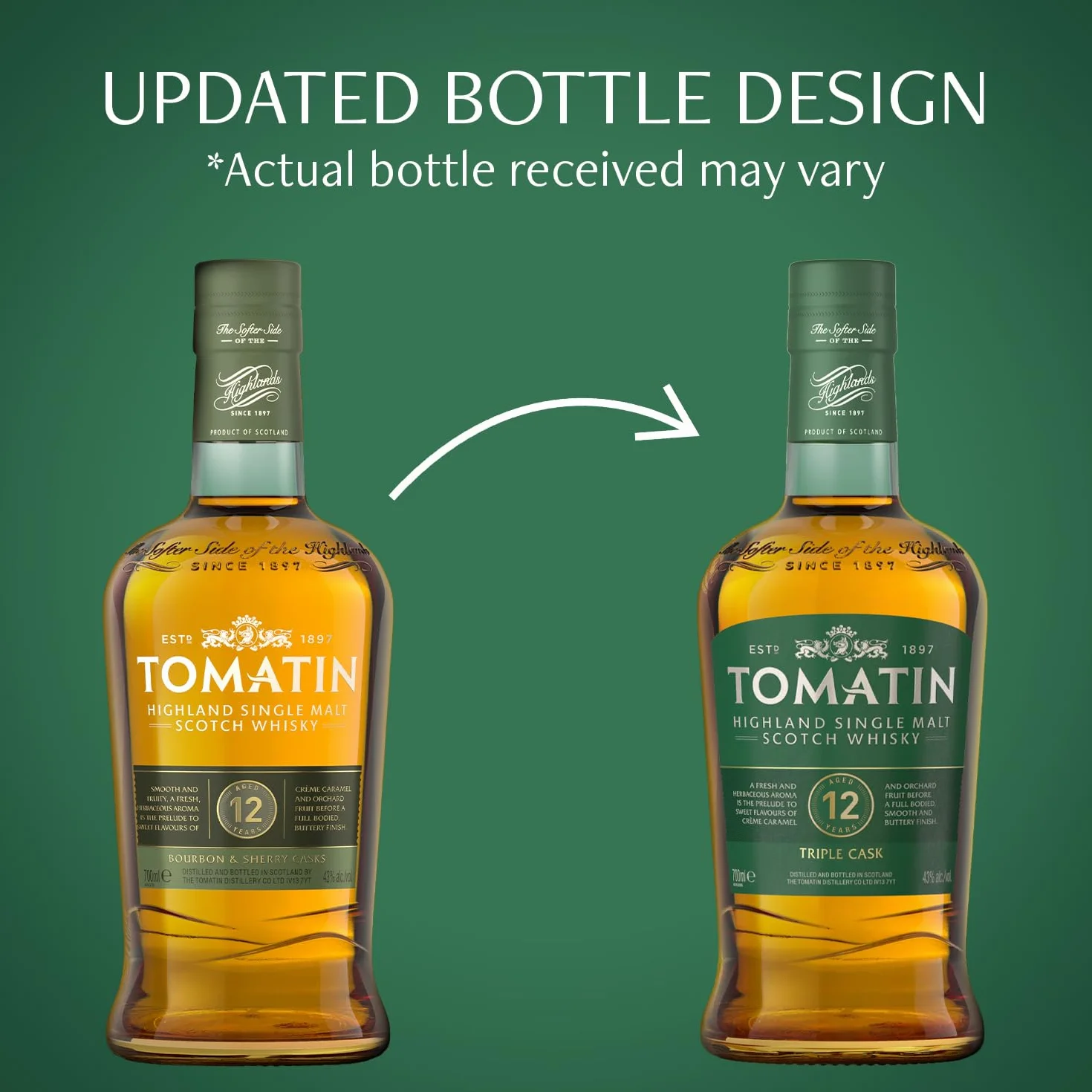 Tomatin Single Malt Whisky 12 Años - 700 ml