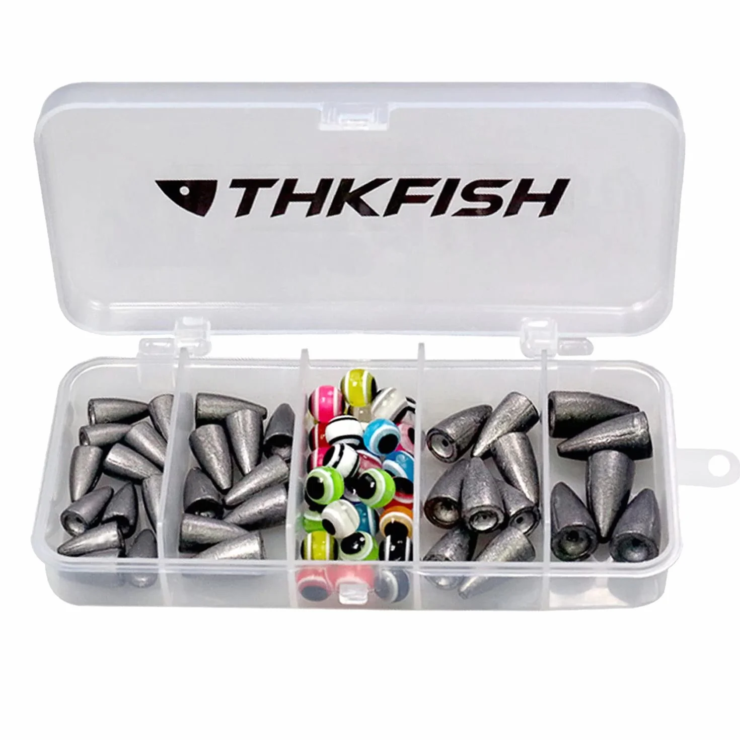 THKFISH Carolina Rig Texas Platform Fishing Accessories Kit 64 piezas