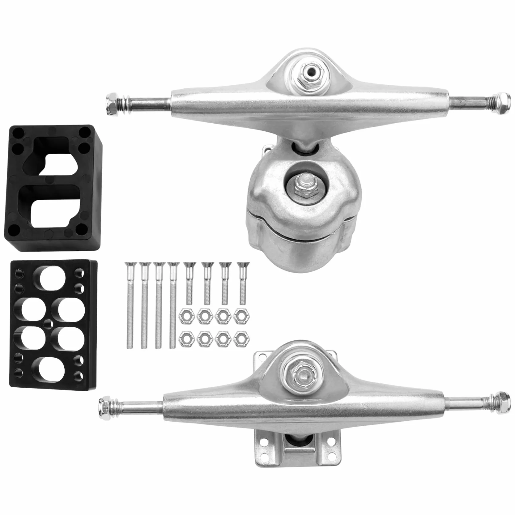 BruCke Surfskate Eje para S6 Rojo - Adapter Plata Junta Set