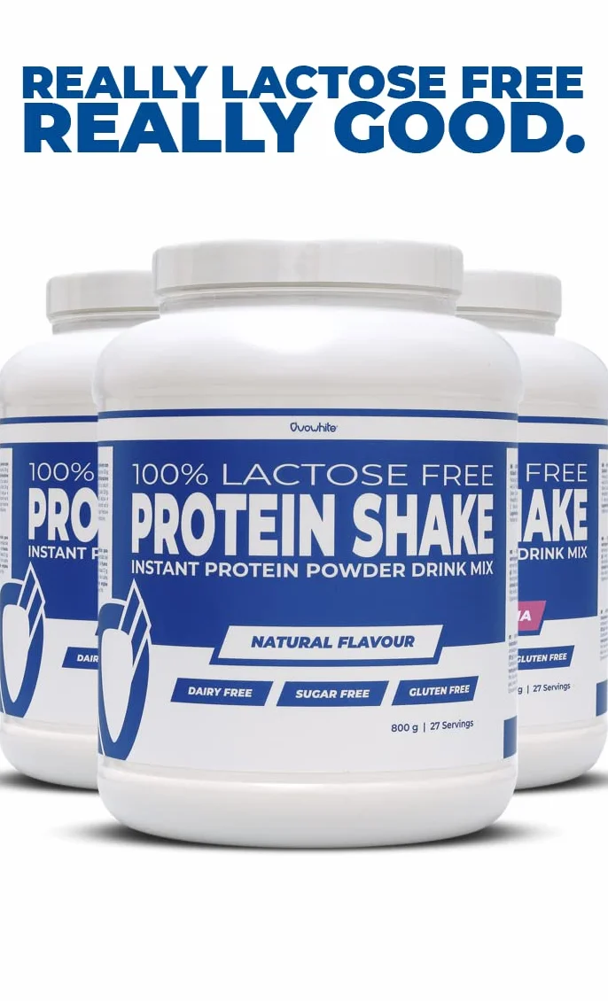 Proteina Instant clara huevo en polvo 800g White Chocolate Shake 100% natural vegetarianos