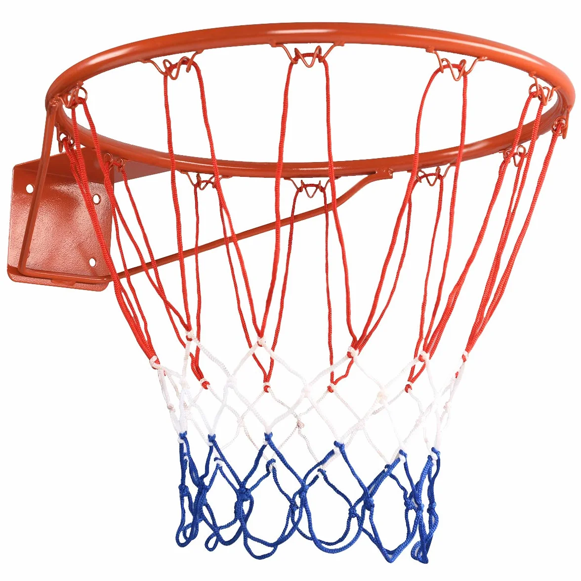 Cesta de baloncesto diámetro 45 cm con red de pared anillo de acero inoxidable