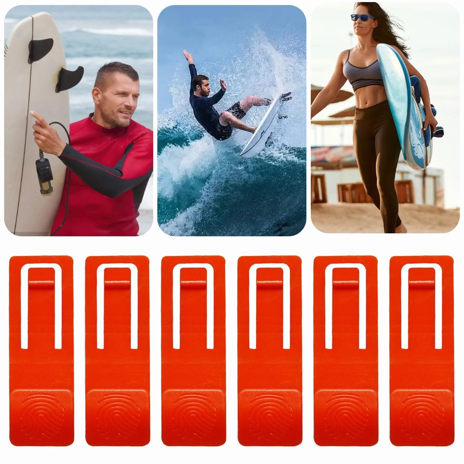 Aletas de surf desmontables reforzadas 6 piezas para tabla de surf paddleboard cola surfboard hebilla paddle accesorios longboards inflables