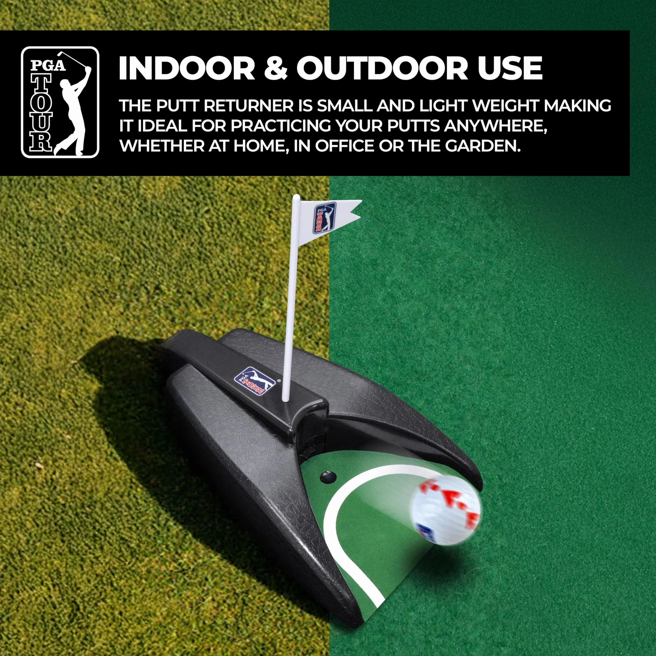 PGA Tour Pure Putt Auto Putt Returner with Guideball