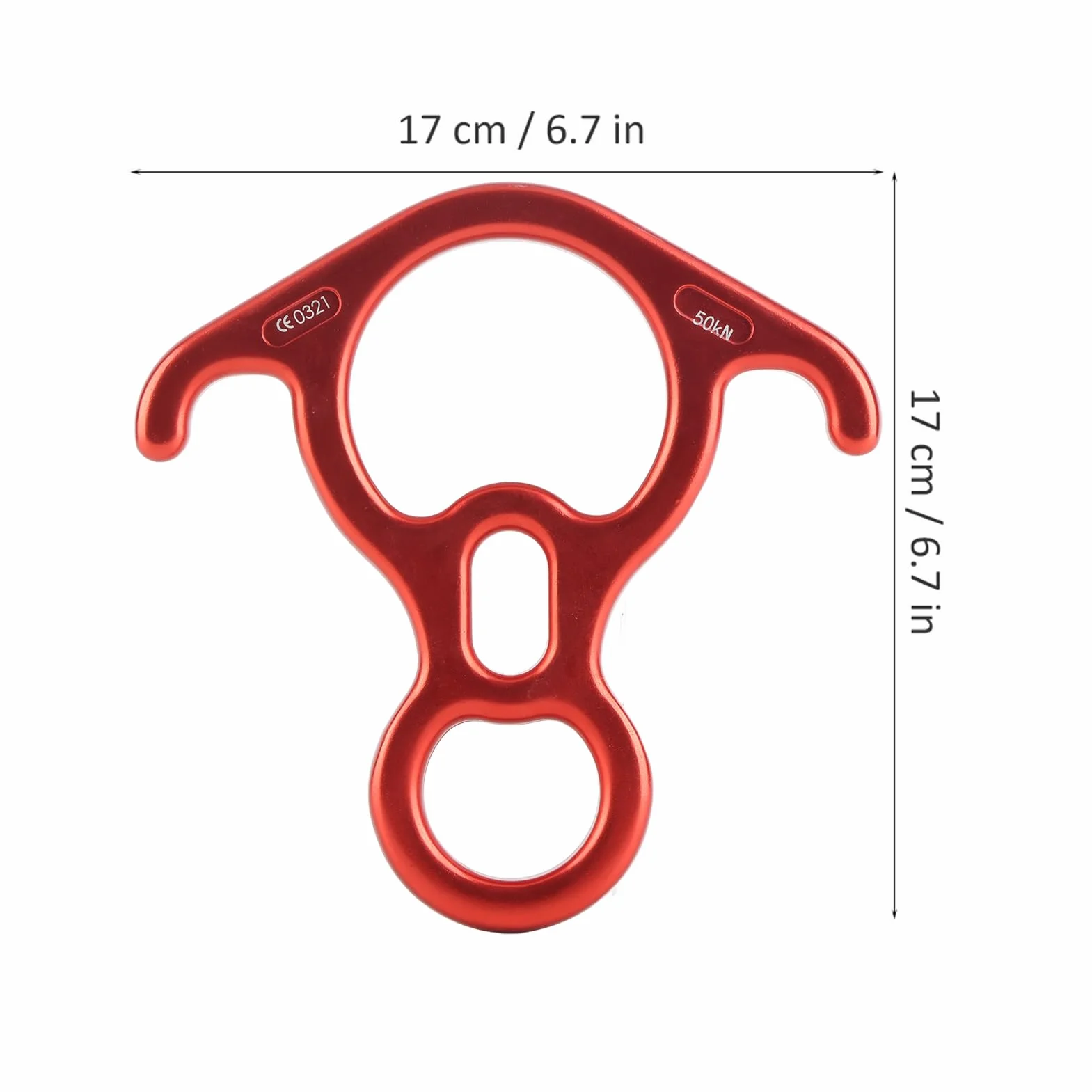 Descendedor de aleación de Aluminio Figura 8 Equipo de Escalada de Cuerda