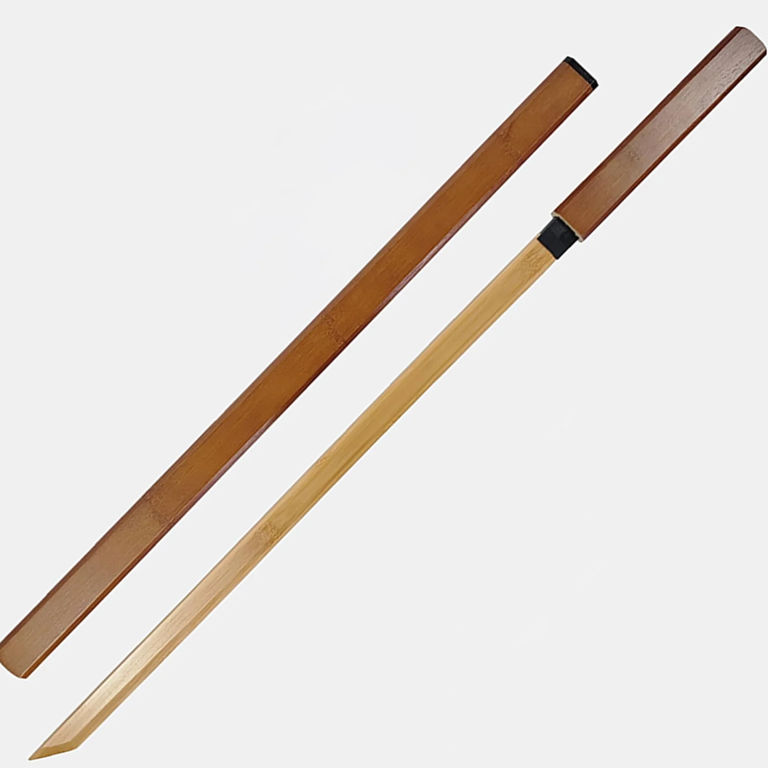 Bokken Hecho a Mano Katana de Madera con Vaina 100 cm Espada Recta de Bambú