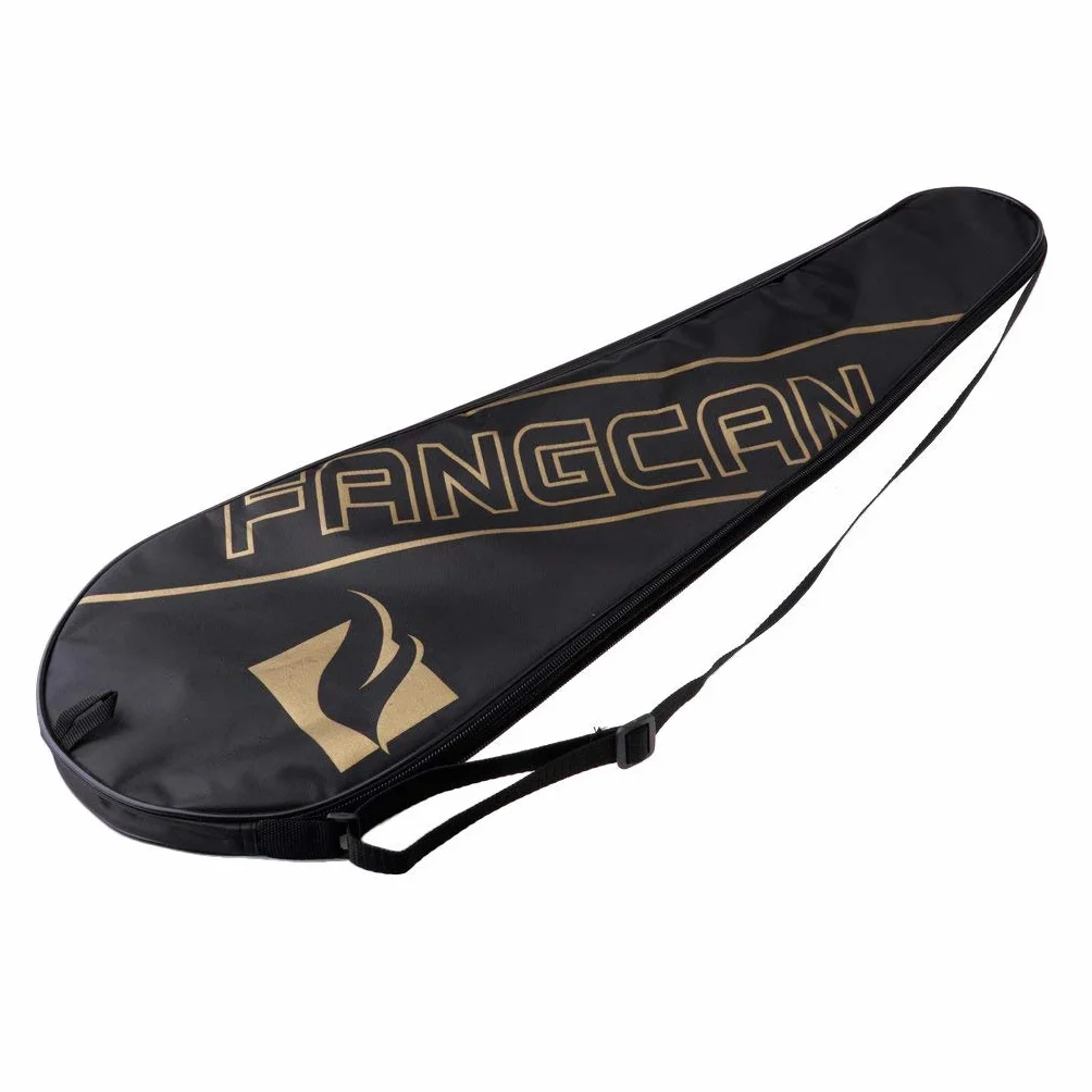 Funda portátil para raqueta de bádminton con cubierta completa, bolsas de transporte suaves y ligeras