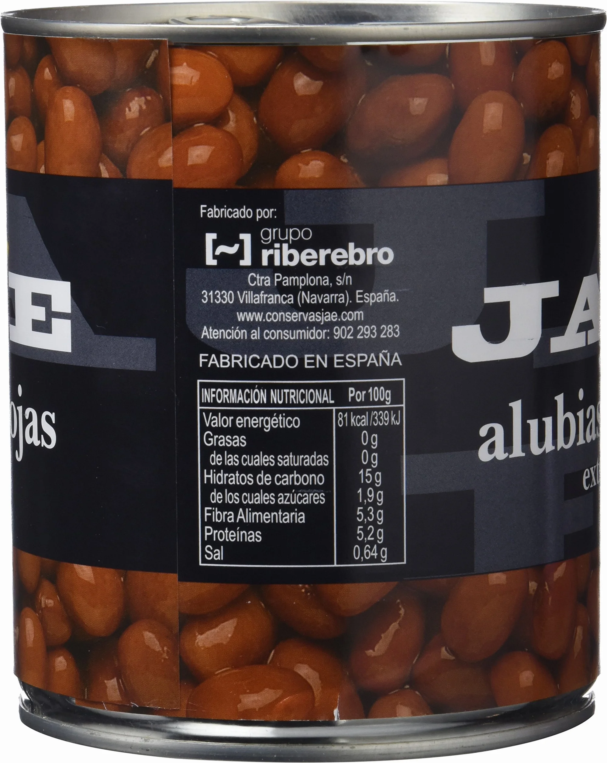 Alubia Roja Legumbre Cocida - Paquete de 6 x 500 gr