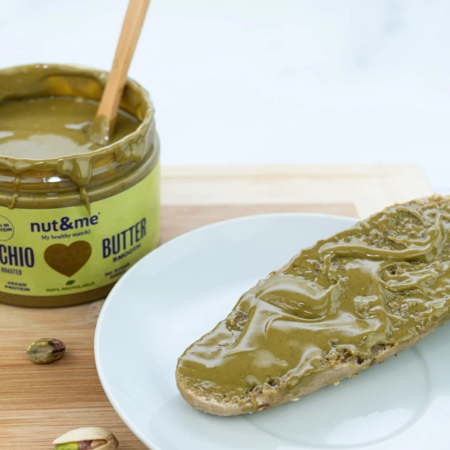 Crema de Pistacho nut&me 500 gr | 100% PISTACHO | Sin Azúcares añadidos | Sin Aditivos | Vegano | sin gluten | Keto | Sin aditivos | Fuente de proteínas | Alto contenido en fibra |… Pack 2 x 250 gr
