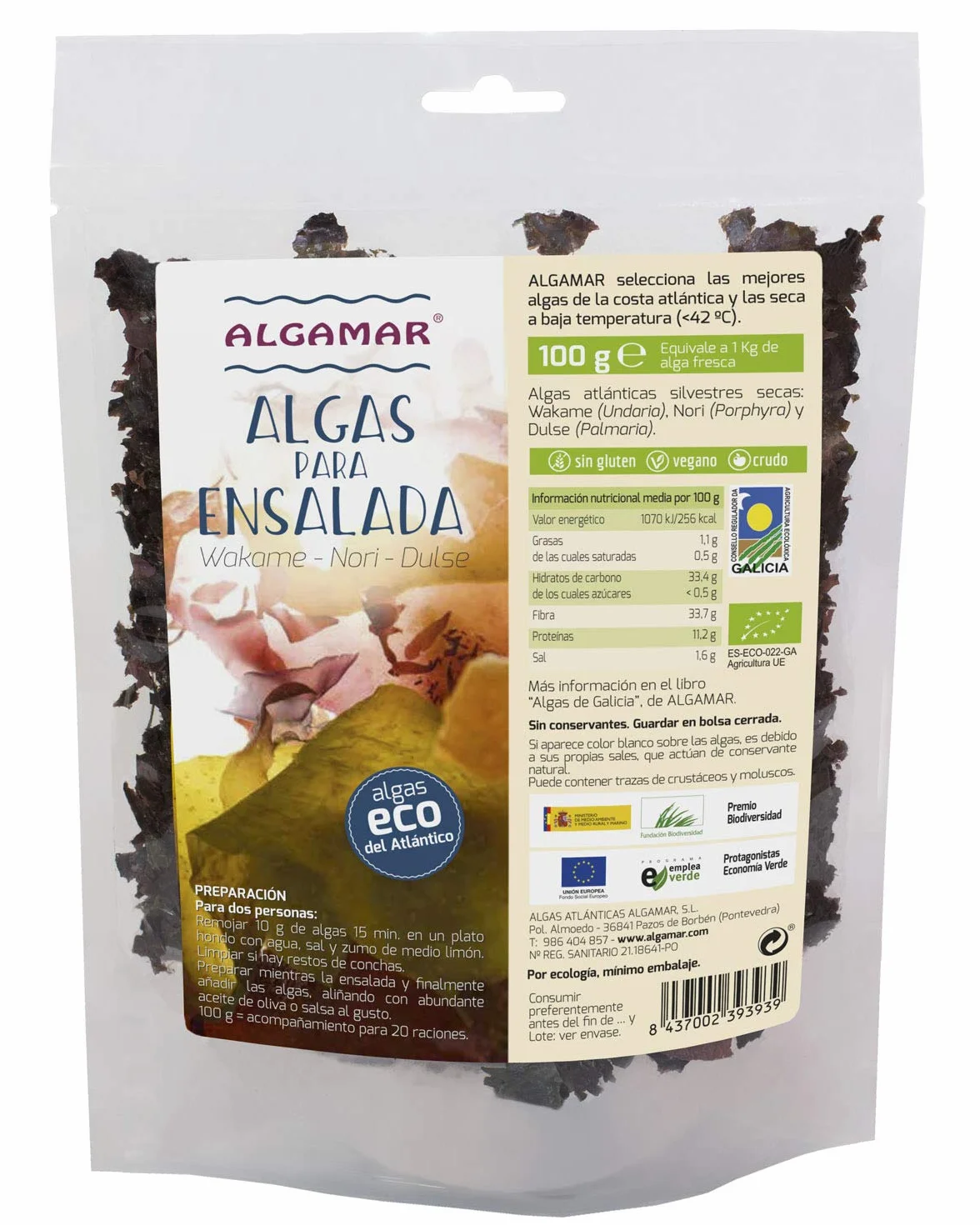 Algas Para Ensalada 100 Gr de Algamar