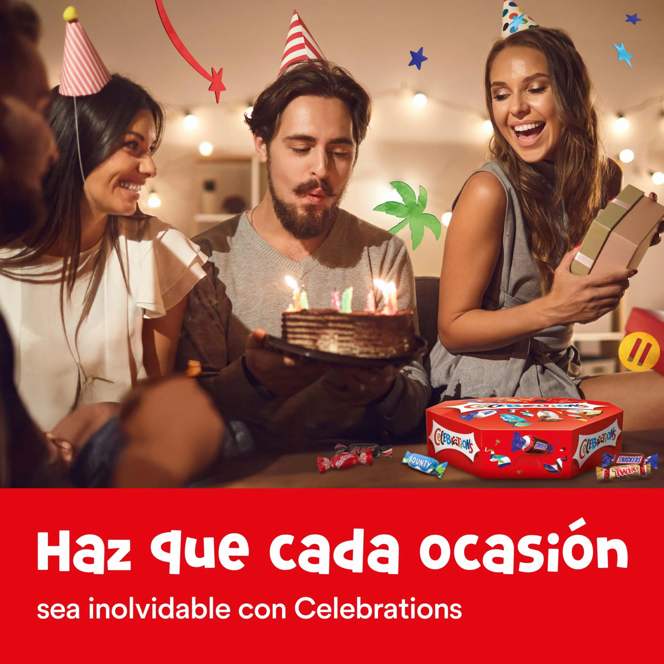 Celebrations, Caja Mezcla de Chocolatinas Mini, Disfruta de un Variedad de Sabores, Ideal como Regalo (196g)