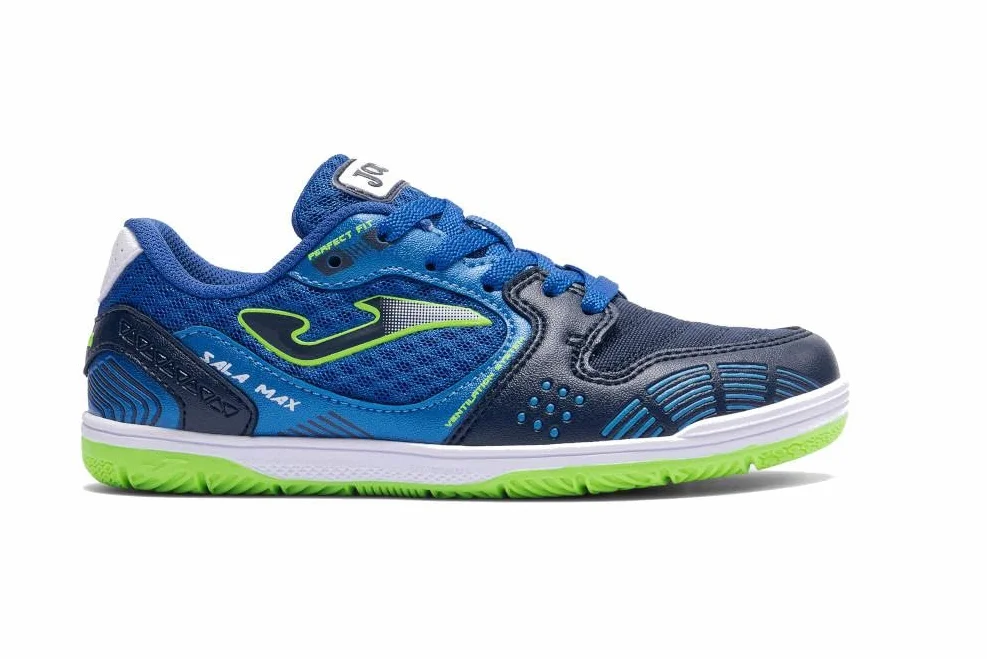 Zapatillas fútbol Sala Joma MAX JR 2604 Royal Indoor para niño