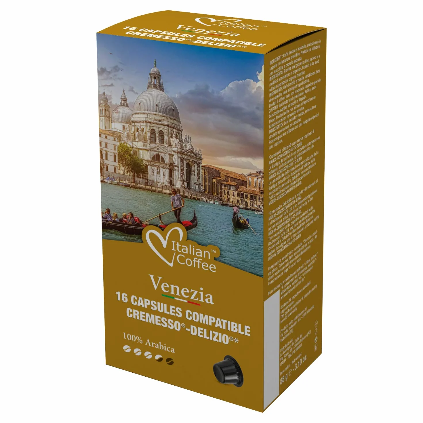 96 Cápsulas Cremesso® Delizio® Compatibles Café 100% Arábica