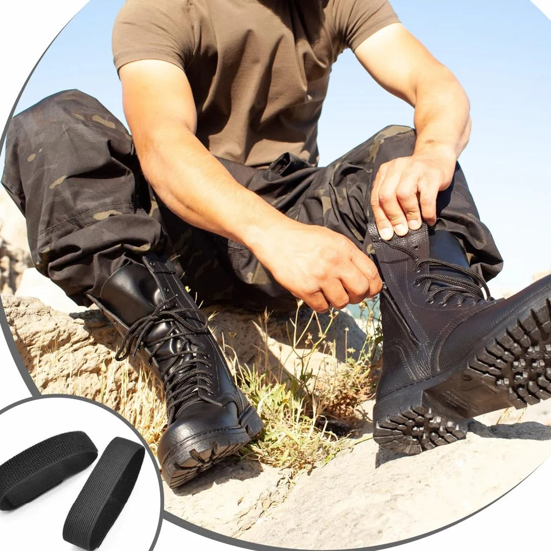 Botas Militares Cubre Pantalones de Goma 3 Pares Tobillo Protector Senderismo Ciclismo