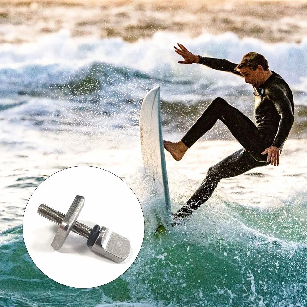 Tornillo de Tabla de Surf Universal, 3 Piezas, para Aleta Trasera Deslizante, Tabla Larga