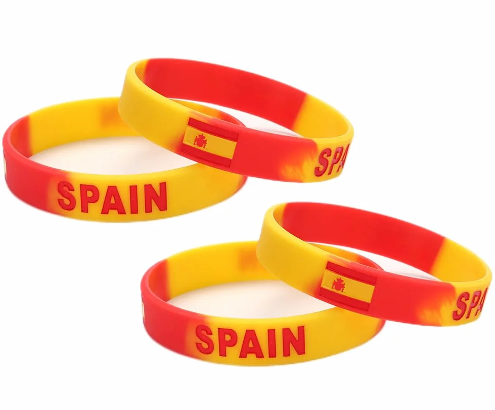 Pulseras de silicona Copa Europea, animación fútbol, recuerdo baloncesto voleibol