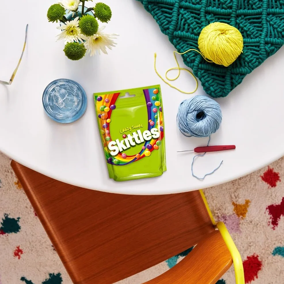 Skittles Caramelos ácidos Masticables en Bolitas de frutas (pack de 15 x 152g)