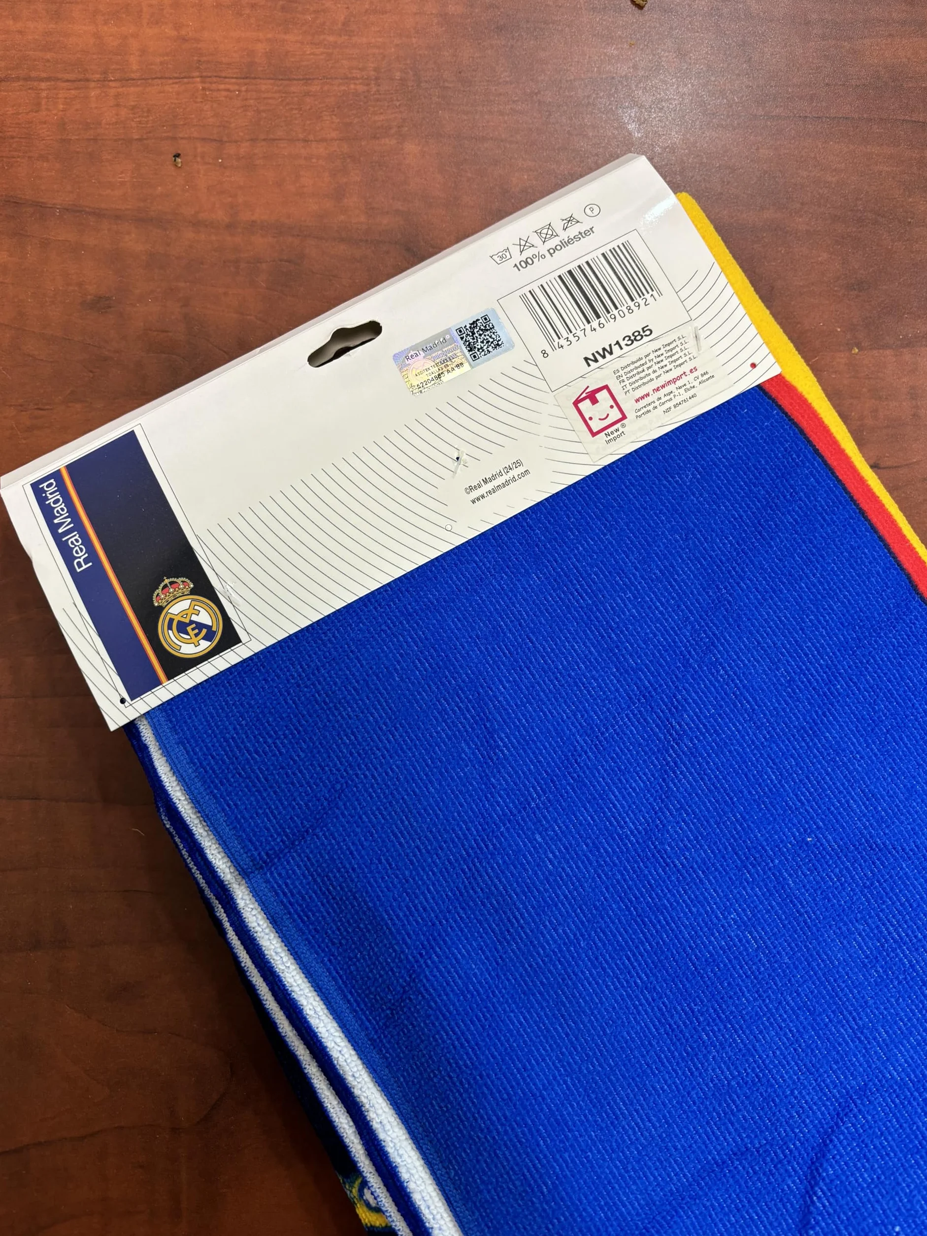 Toalla Fútbol Madrid 70x140 Productos Exclusivos para Fans