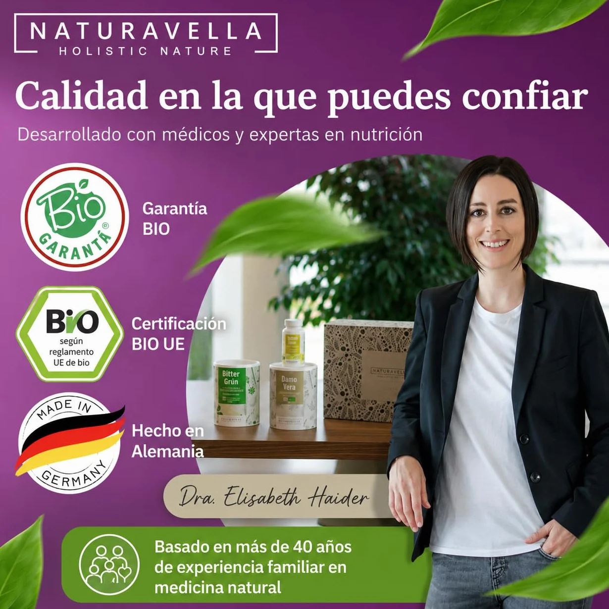 NATURAVELLA LeberKraft Superfood Bio 250g | Heavy Metal Detox con arándanos silvestres, hierba de cebada, espirulina y dulse | Receta Anthony William | Vegano