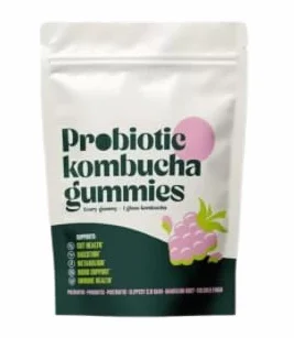 Para hinchazón, salud intestinal, mujeres y hombres, vegano, sin OGM | Kombucha