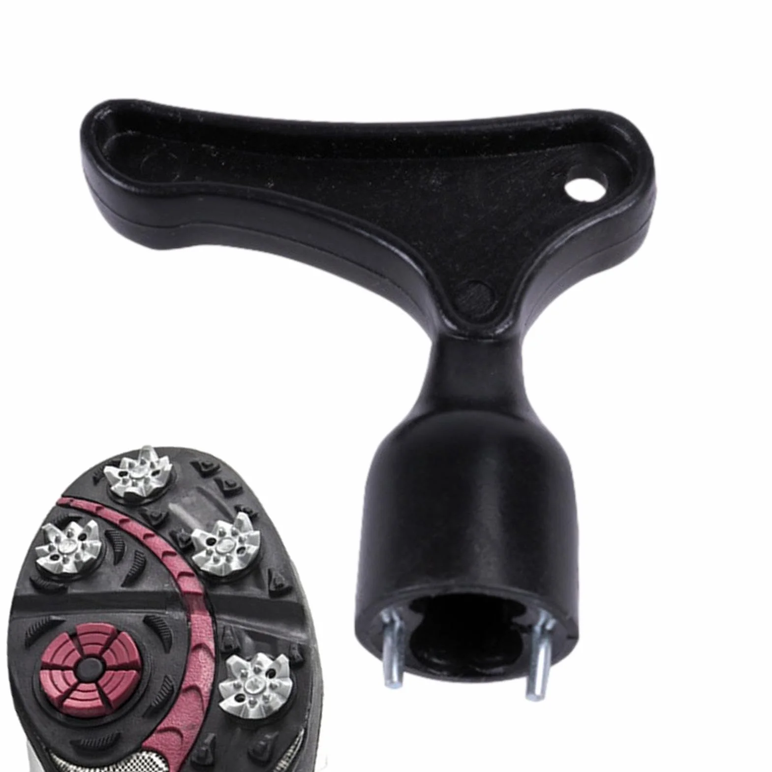 Herramienta de limpieza de puntas de golf 2.36x2.55 pulgadas, removedor universal de llave de tacos