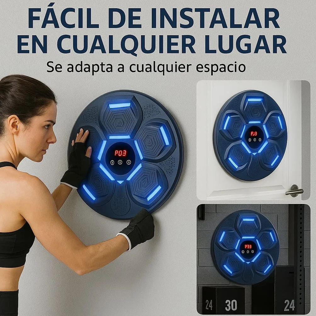 Máquina de Boxeo Musical Adulto - Pared, Music Punch, Punch Box
