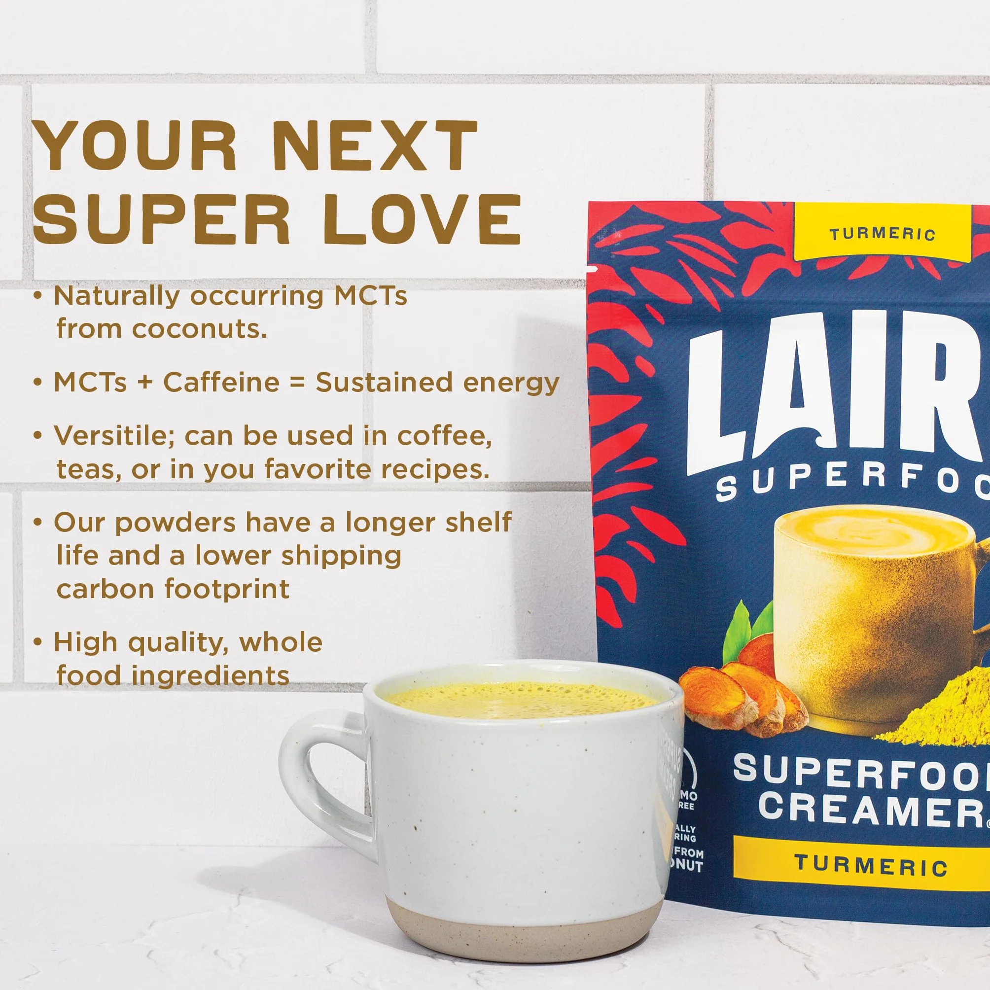 Laird Superfoods - Crema en polvo de cúrcuma - 8 oz.