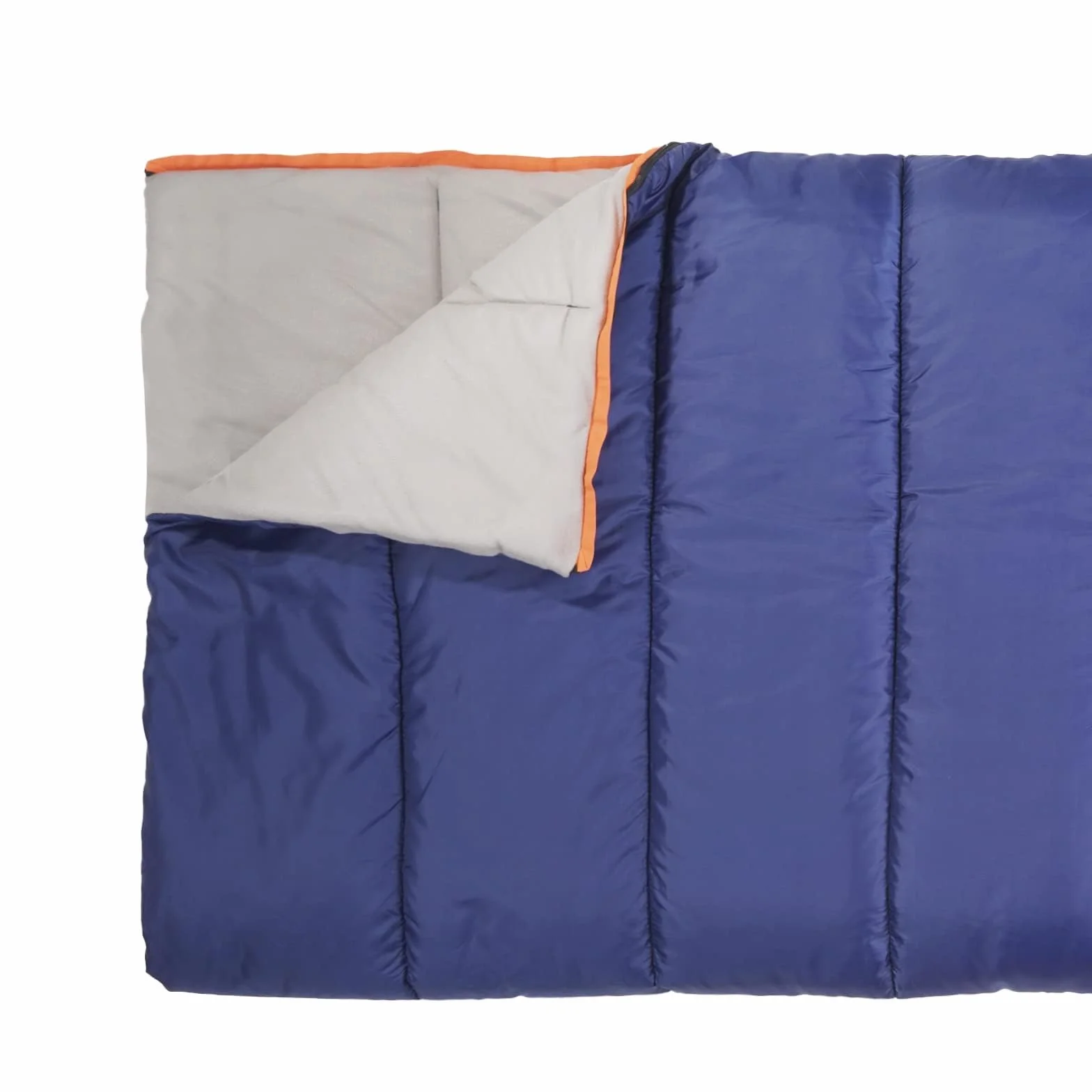Amazon Basics Saco de Dormir Ligero, 4 Estaciones, para Clima Frío y Cálido, Camping y Senderismo, 190 x 83 cm, Azul
