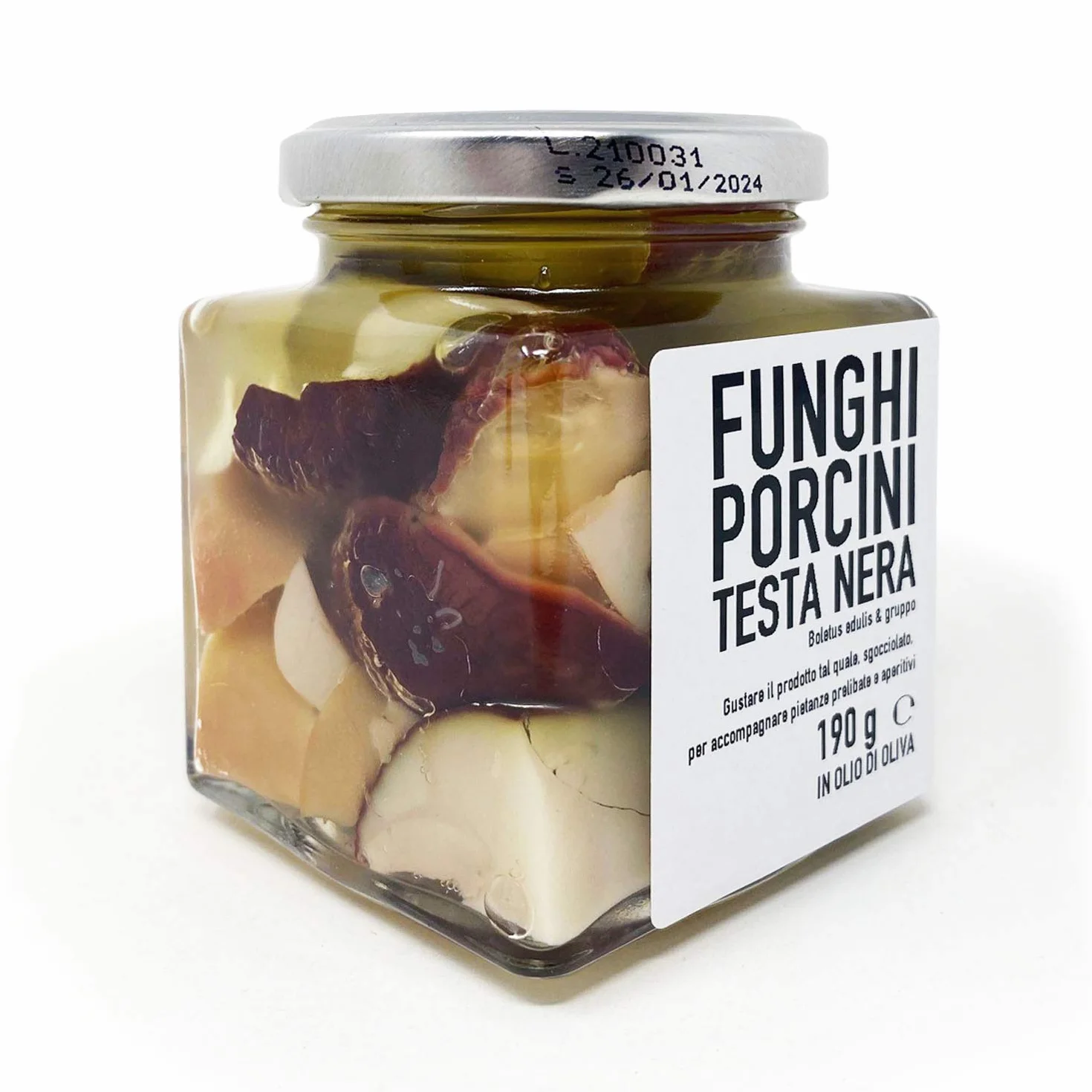 Setas conservadas de Boletus edulis PINICOLA en aceite de oliva 190g x 3
