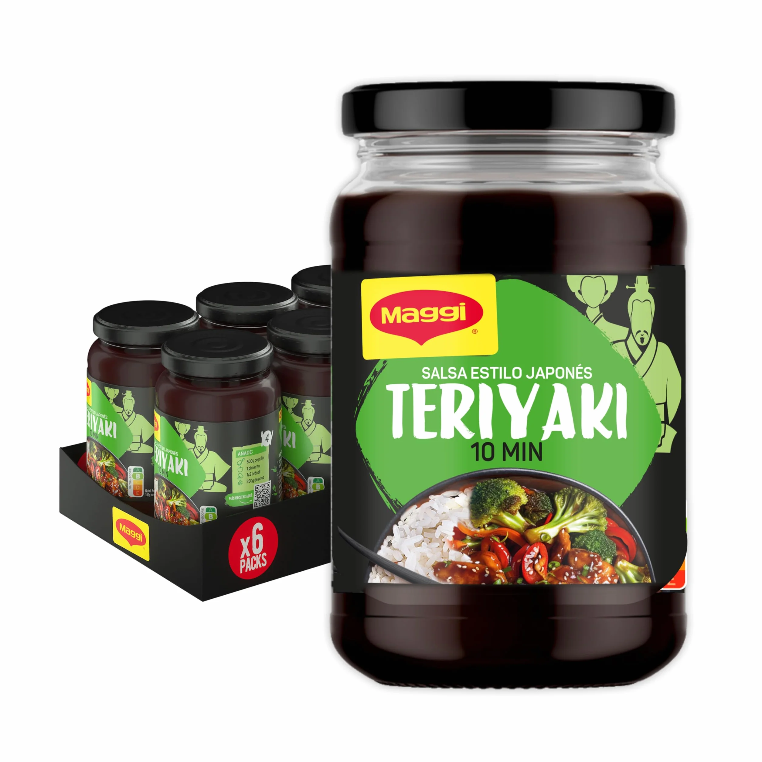 Maggi Salsa Asiática Teriyaki 6 x 355 g
